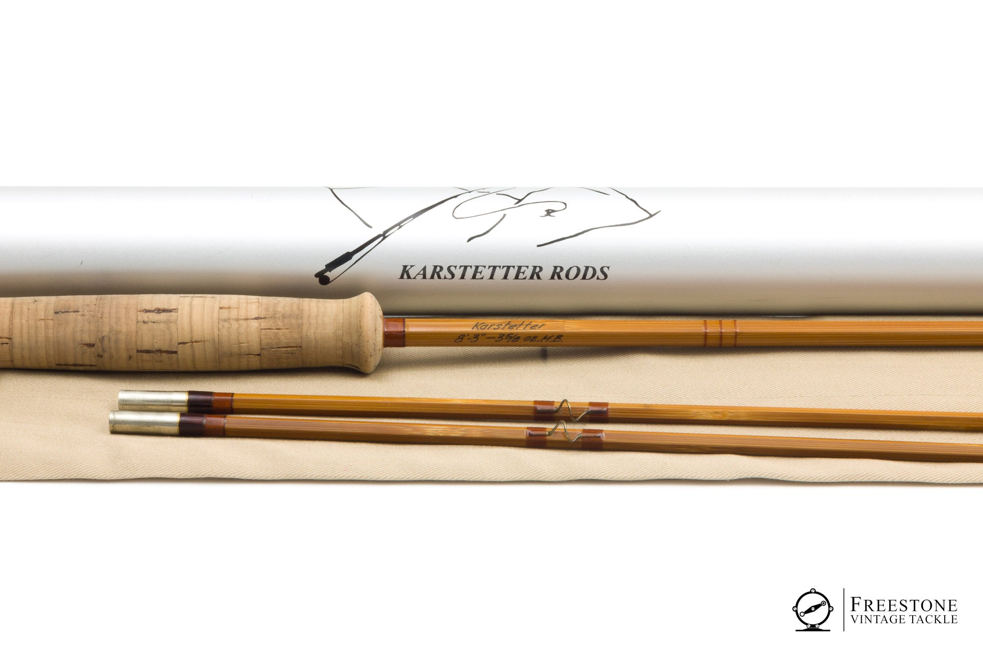 Karstetter, Marty - 8'3" 2/2, 4-5wt Hollow Built Bamboo Fly Rod