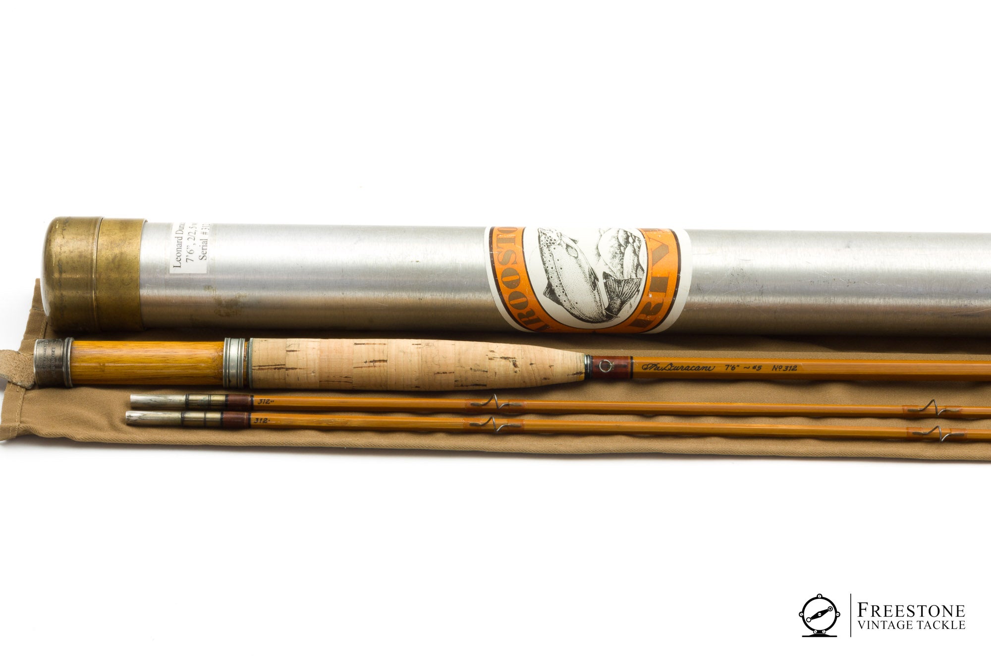 Leonard, H.L. - Duracane 7'6" 2/2 5wt Bamboo Rod (Maxwell)