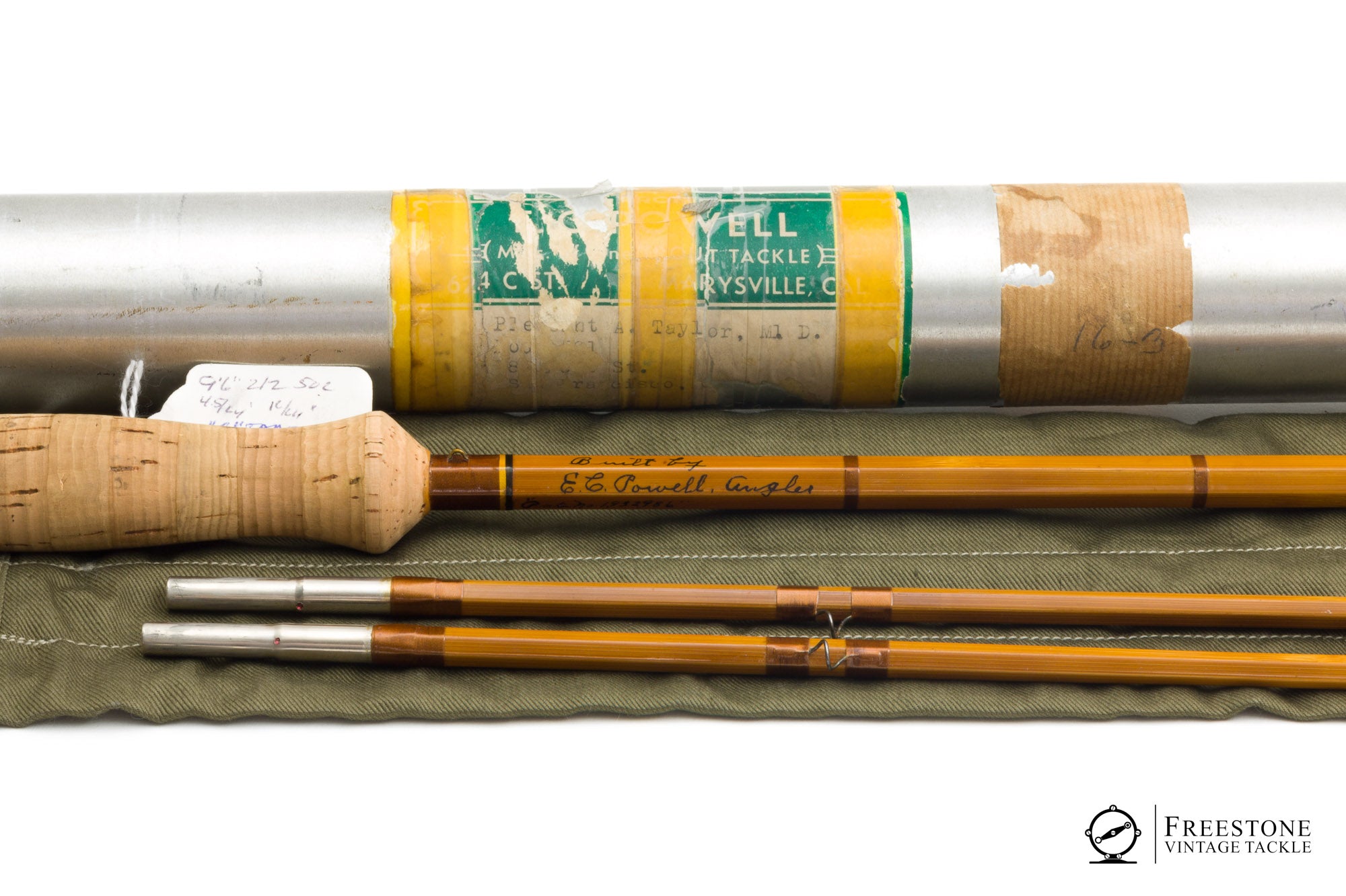 Powell, E.C. - 9'6" 2/2 7wt C-taper Bamboo rod