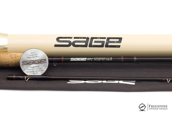 Sage - RPL+ 690, 9' 2-pc 6wt Graphite Rod - Freestone Vintage Tackle