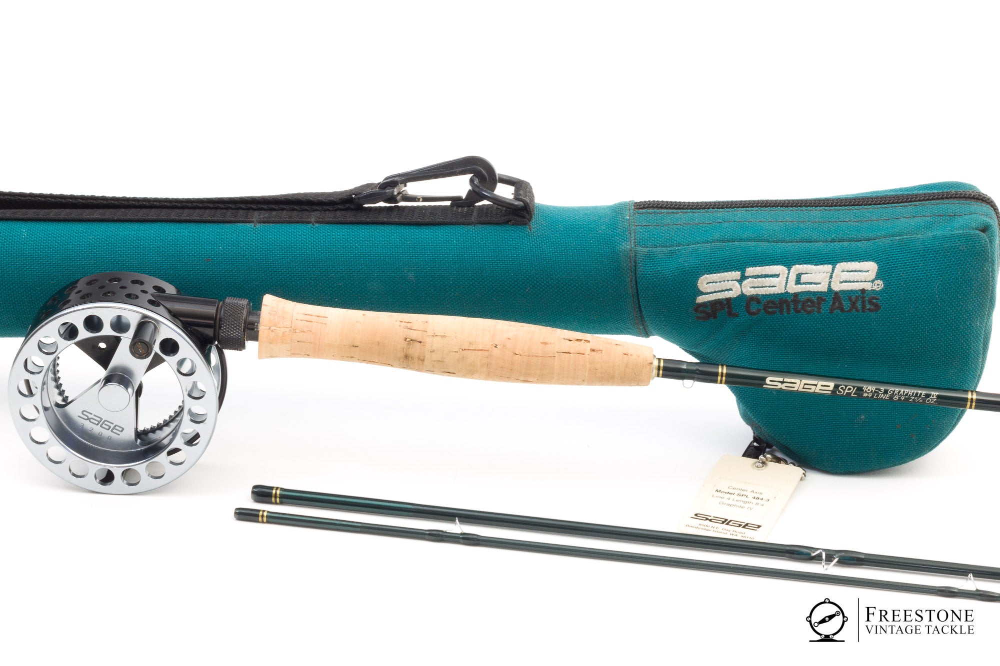 Sage - SPL CA 484, 8'4" 4wt 3pc Graphite Rod & Reel