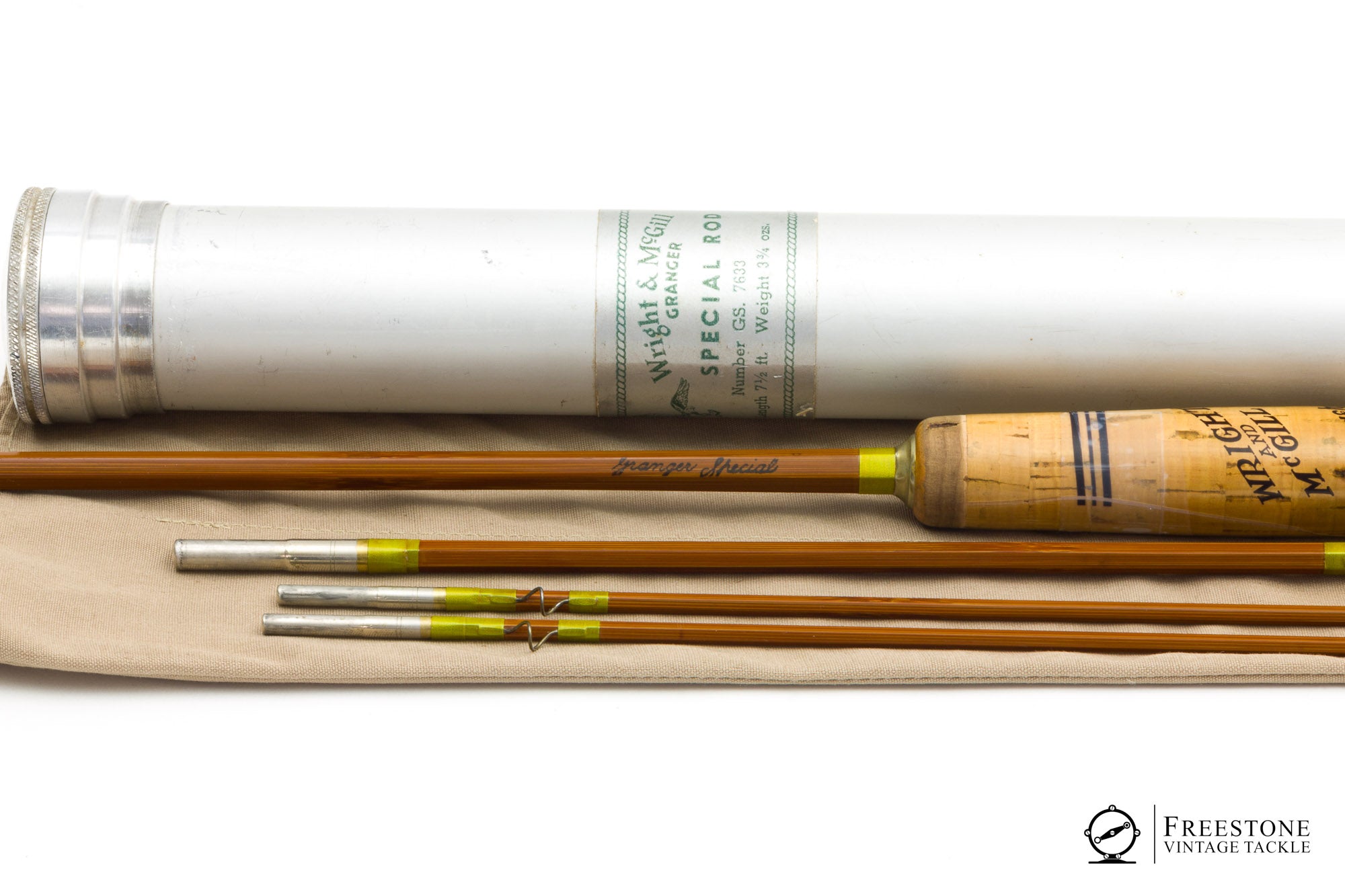 Wright & McGill / Granger - Special 7633, 7'6" 3/2 5wt Bamboo Rod