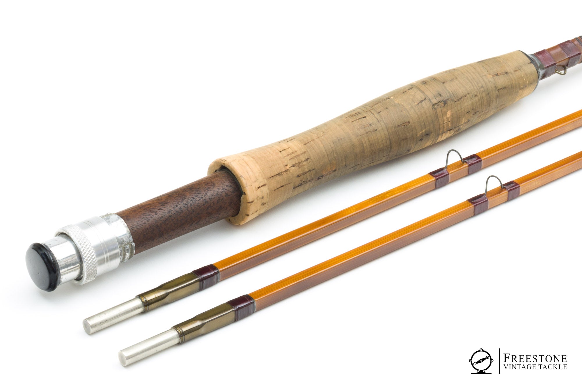 Sound Auction Service - Auction: 12/29/22 SAS Trolson, White Online Auction  ITEM: Primitive Bamboo 2pc Fishing Rod & Gaff Hook