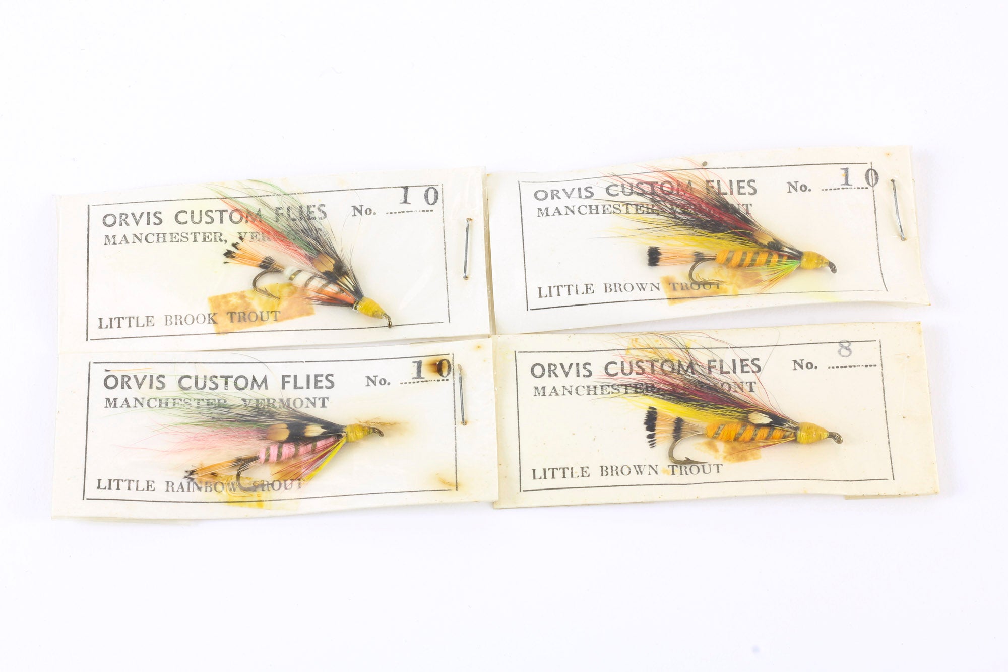 Orvis - 4 Trout Flies On Cards