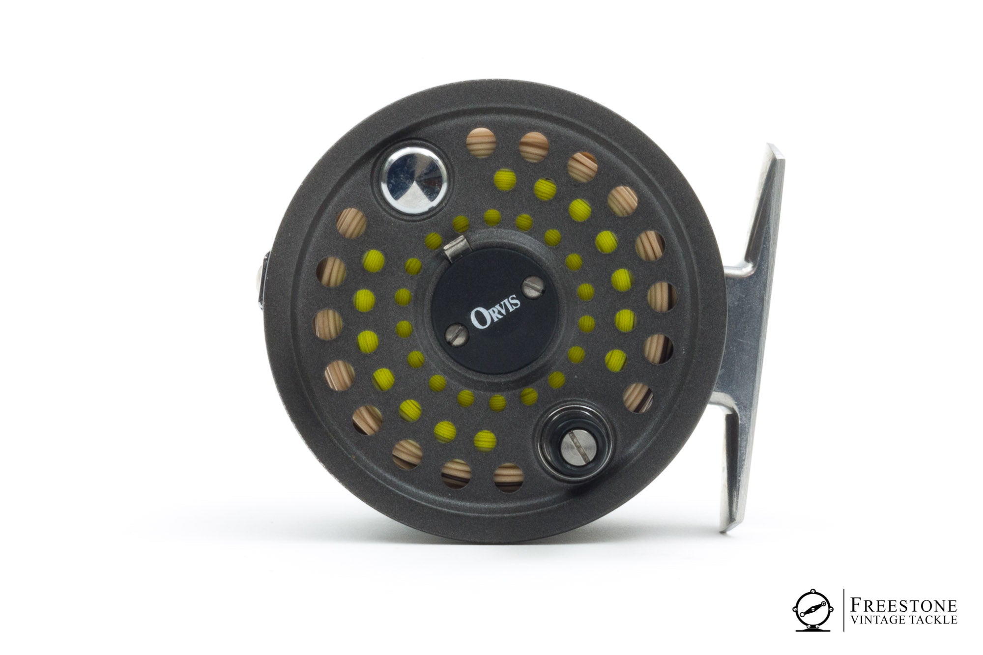Orvis USA Battenkill Disc 3/4 alloy fly reel Made in England, 2.75 spool,  counter balanced handle