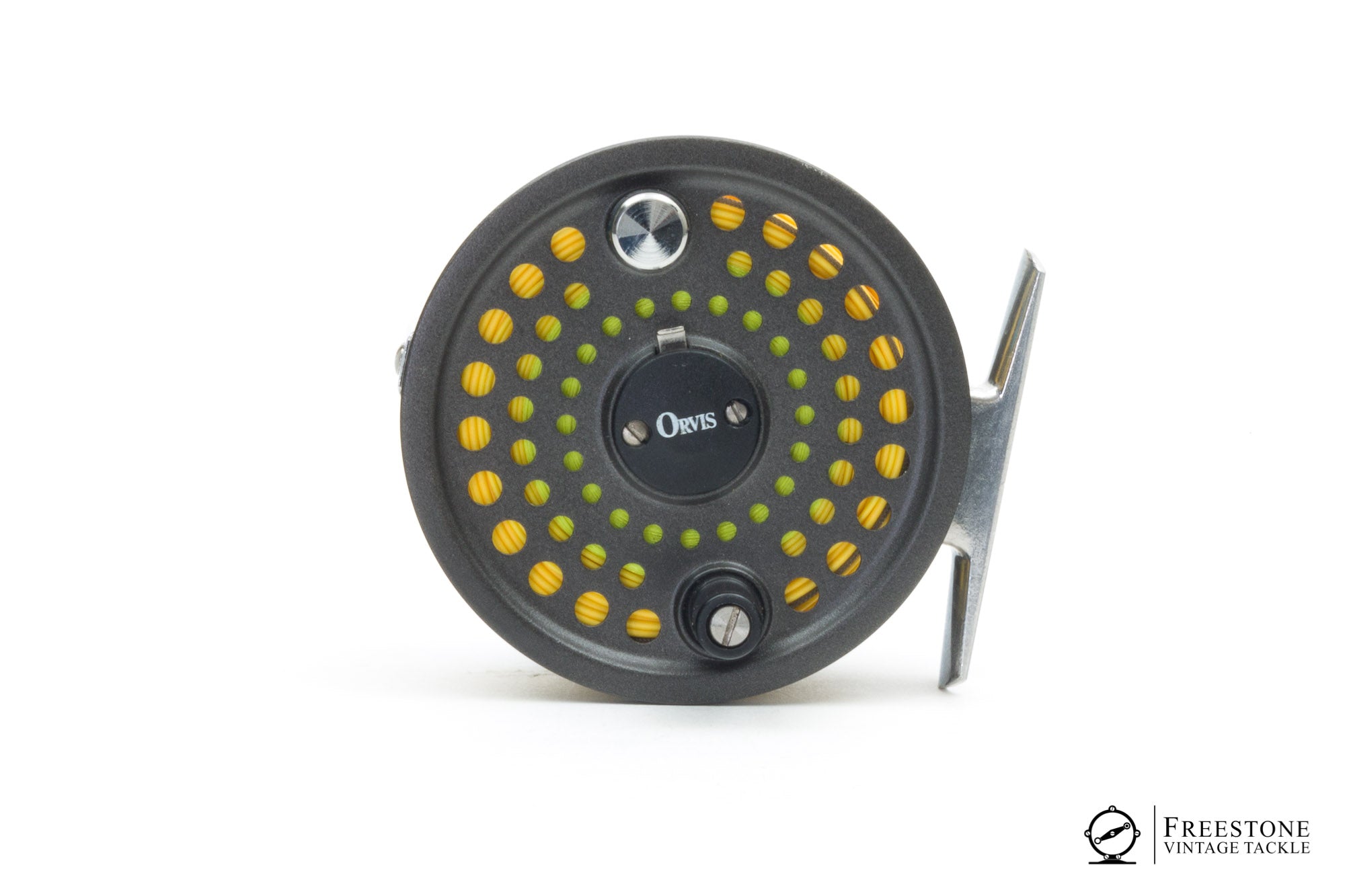 106: An Orvis Battenkill Disc 8/9 reel, made in England. Unused, as new, in  Orvis box. With 3 spare spools.
